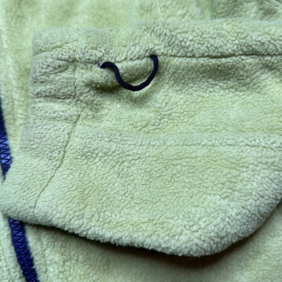 Columbia interchange zip up Sherpa jacket light green with purple zipper M - Picture 5 of 8